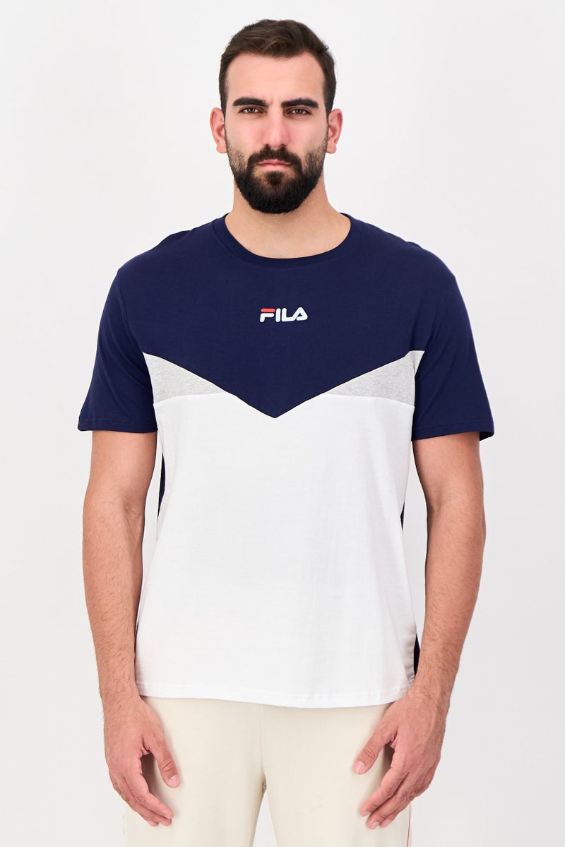 FILA Men Sportswear Fit Short Sleeve Outdoor T-Shirt, Multicolor - Image 1